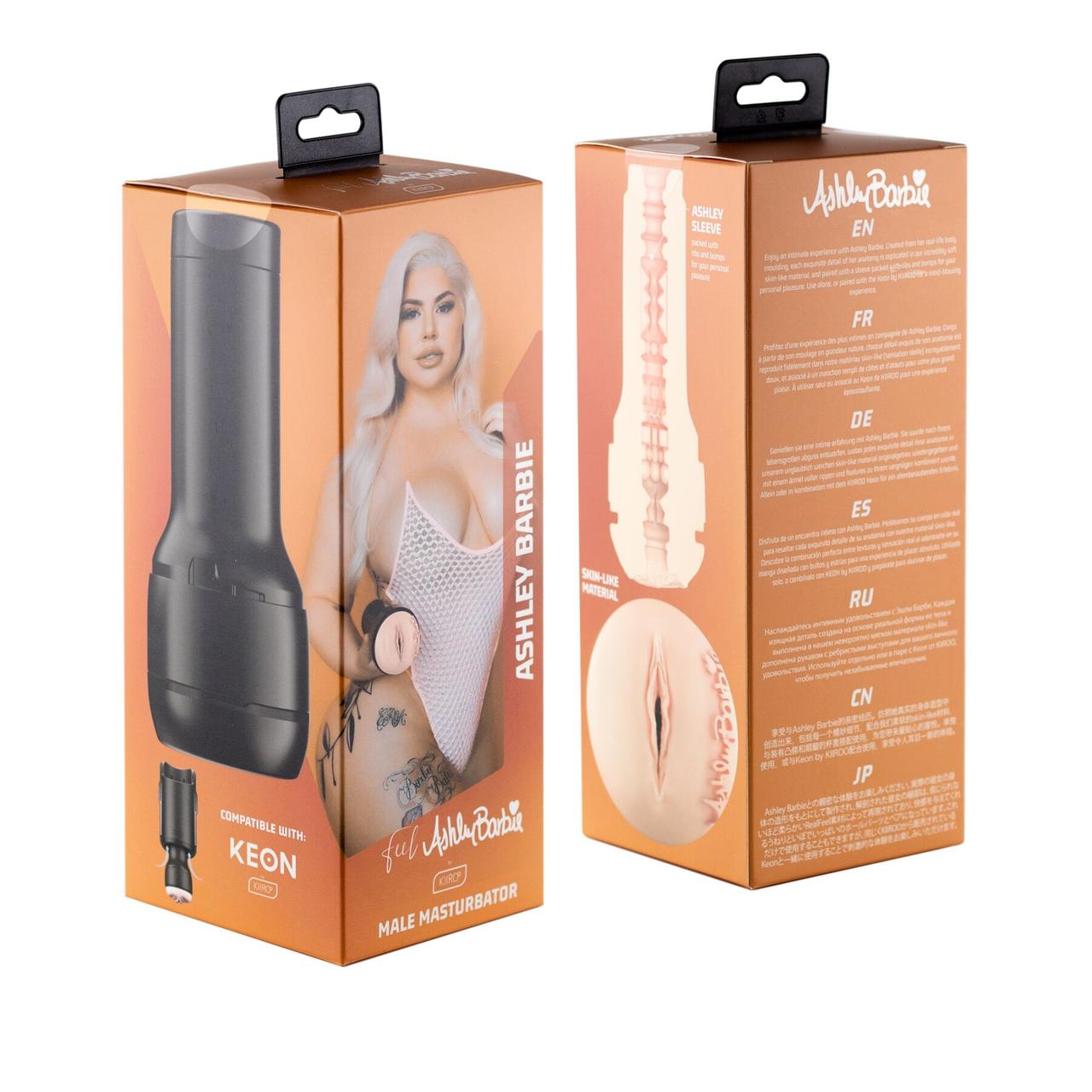Мастурбатор Kiiroo Feel Ashley Barbie, копія вагини порнозірки в DIDO