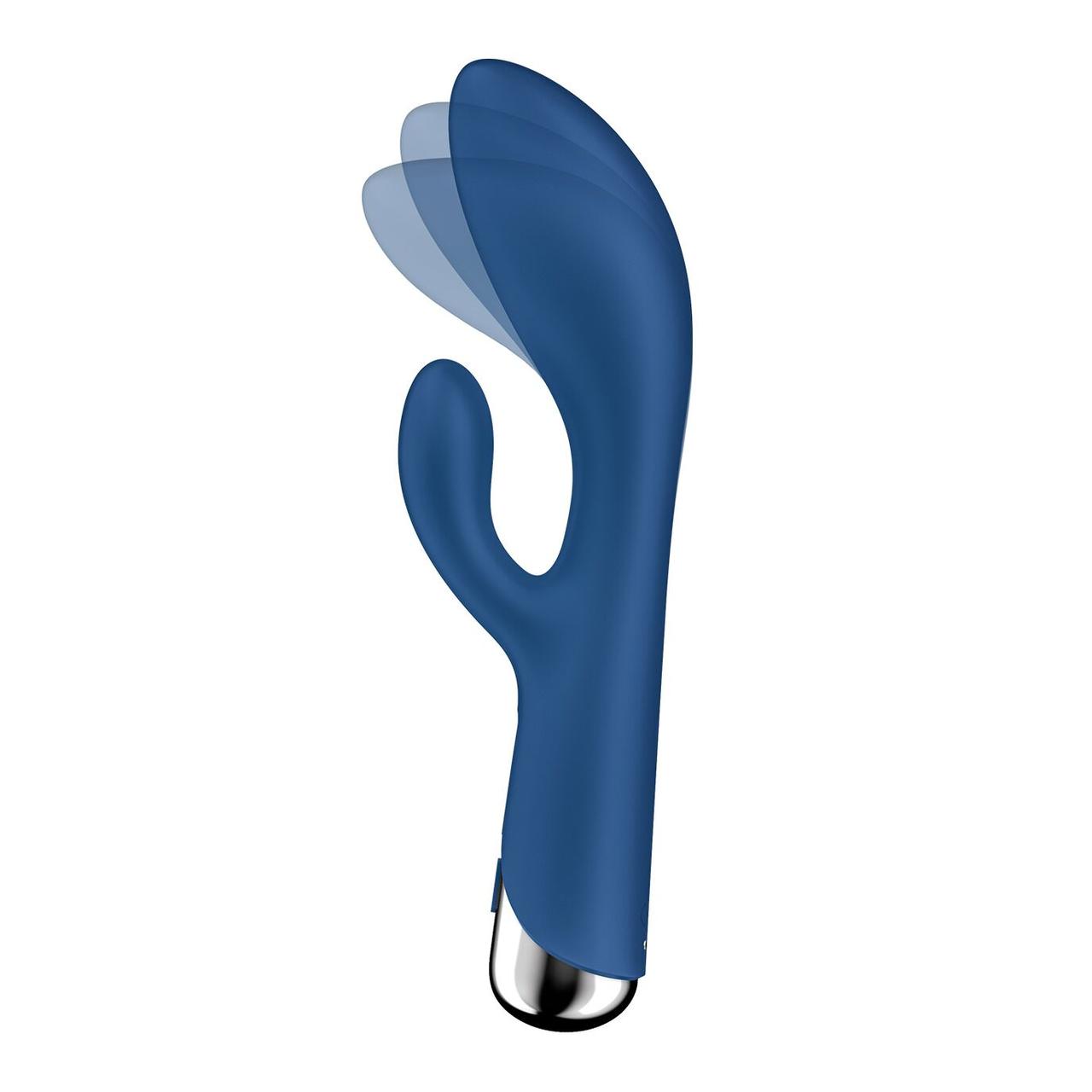 Вибратор-кролик с ротацией Satisfyer Spinning Rabbit 1 Blue, 3 мотора в DIDO