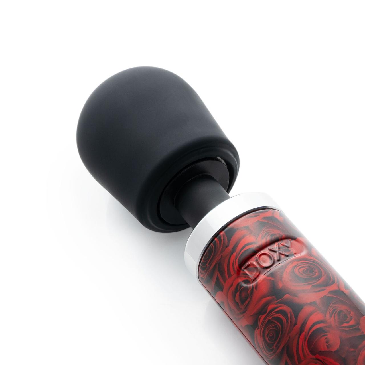 Вибромассажер DOXY Die Cast ROSE PATTERN, очень мощный, питание 220В, металлический корпус в DIDO