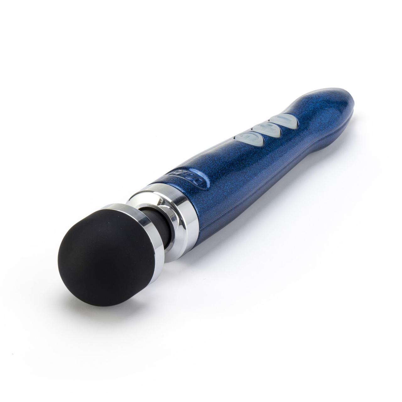 Вибромассажер DOXY Die Cast 3R - Blue Flame, очень мощный, перезаряжаемый, металлический корпус в DIDO