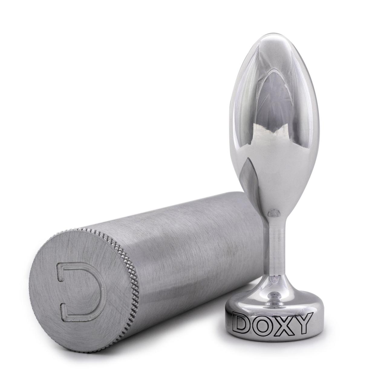 Металевий анальний затор DOXY Butt Plug SMOOTH, гладкий, діаметр 3,3 см в DIDO