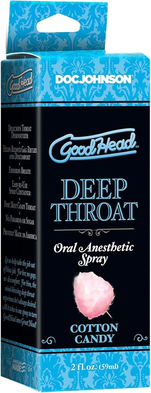Спрей для минета Doc Johnson GoodHead DeepThroat Spray – Cotton Candy 59 мл для глубокого минета в DIDO