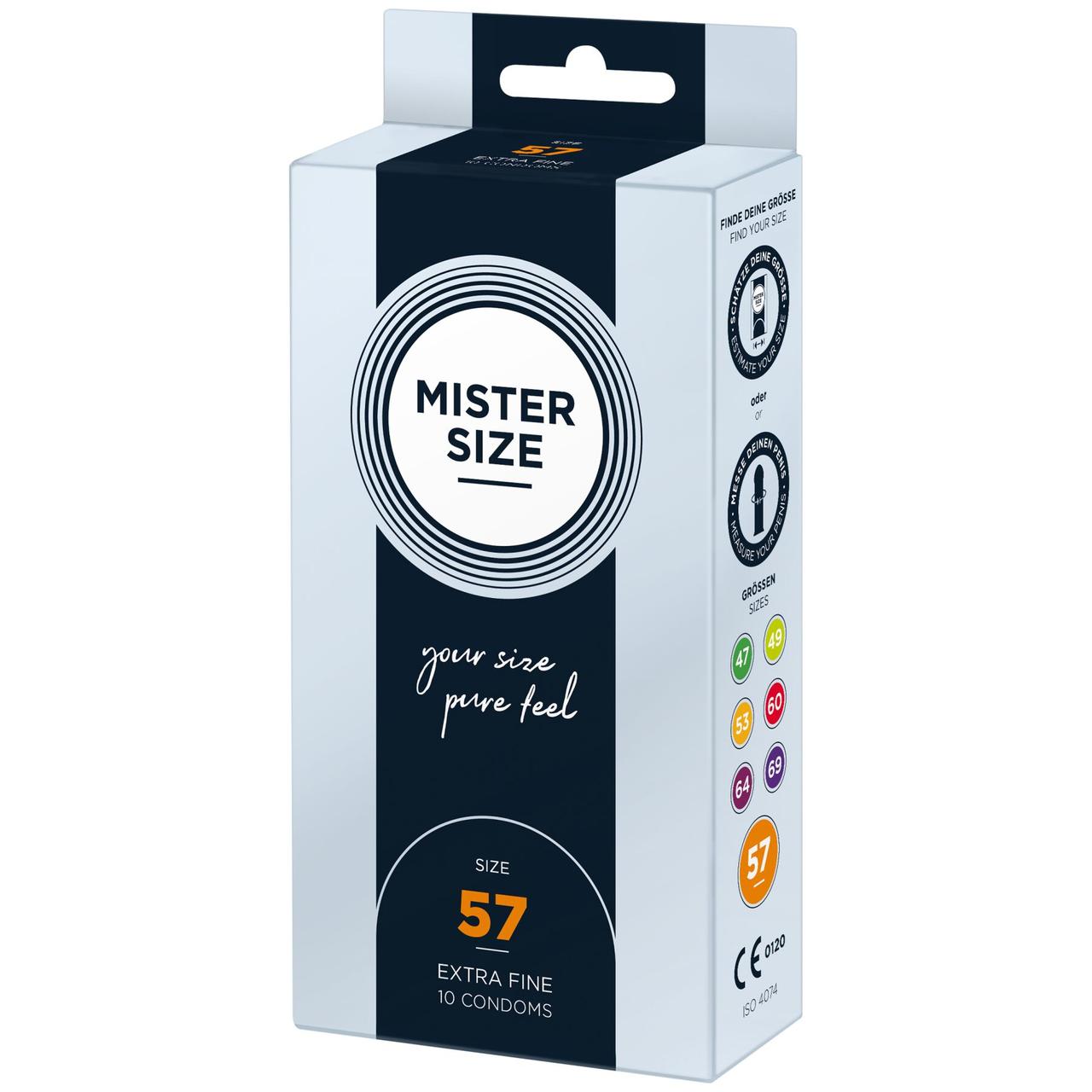 Презервативы Mister Size - pure feel - 57 (10 condoms), толщина 0,05 мм в DIDO