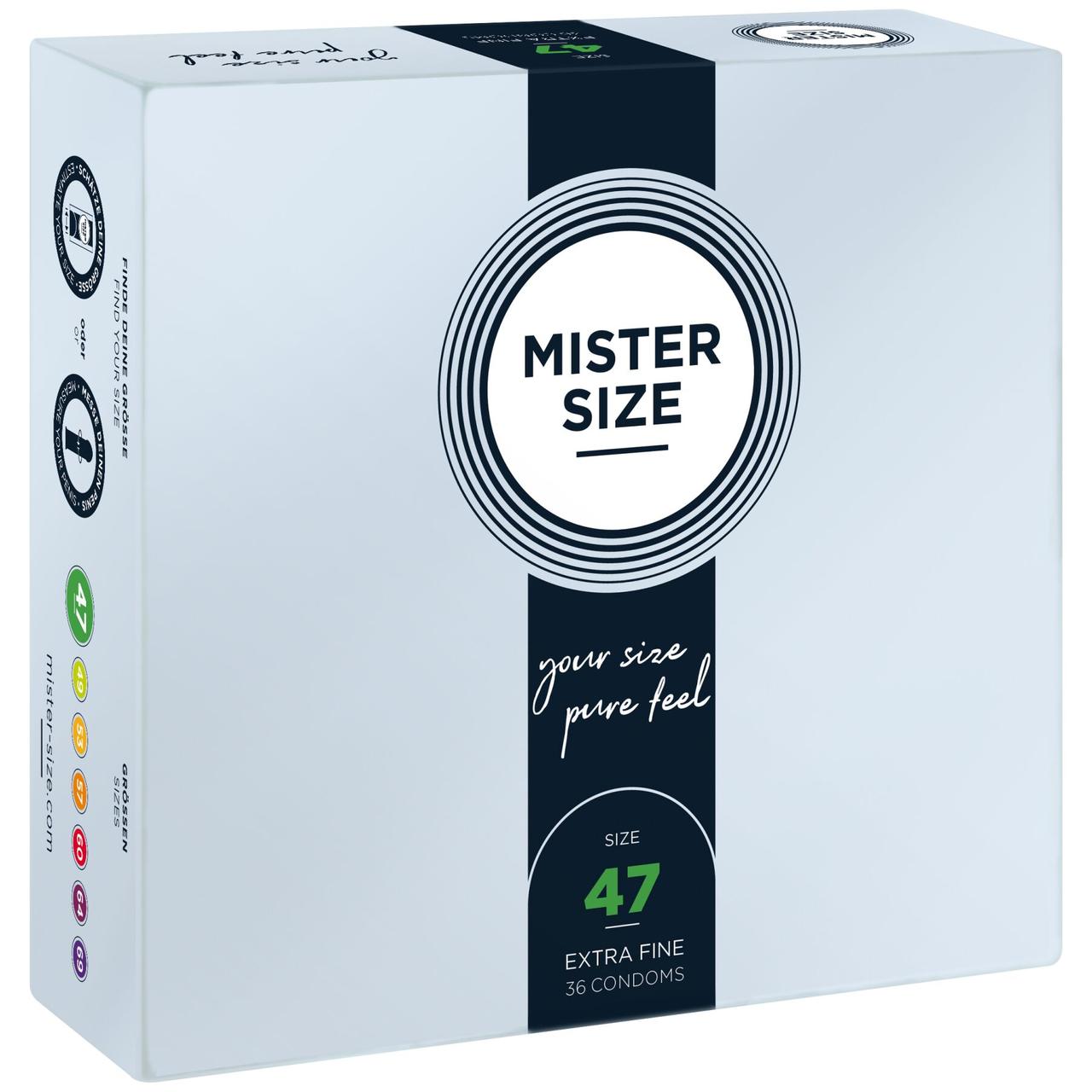 Презервативи Mister Size - pure feel - 47 (36 condoms), товщина 0,05 мм в DIDO