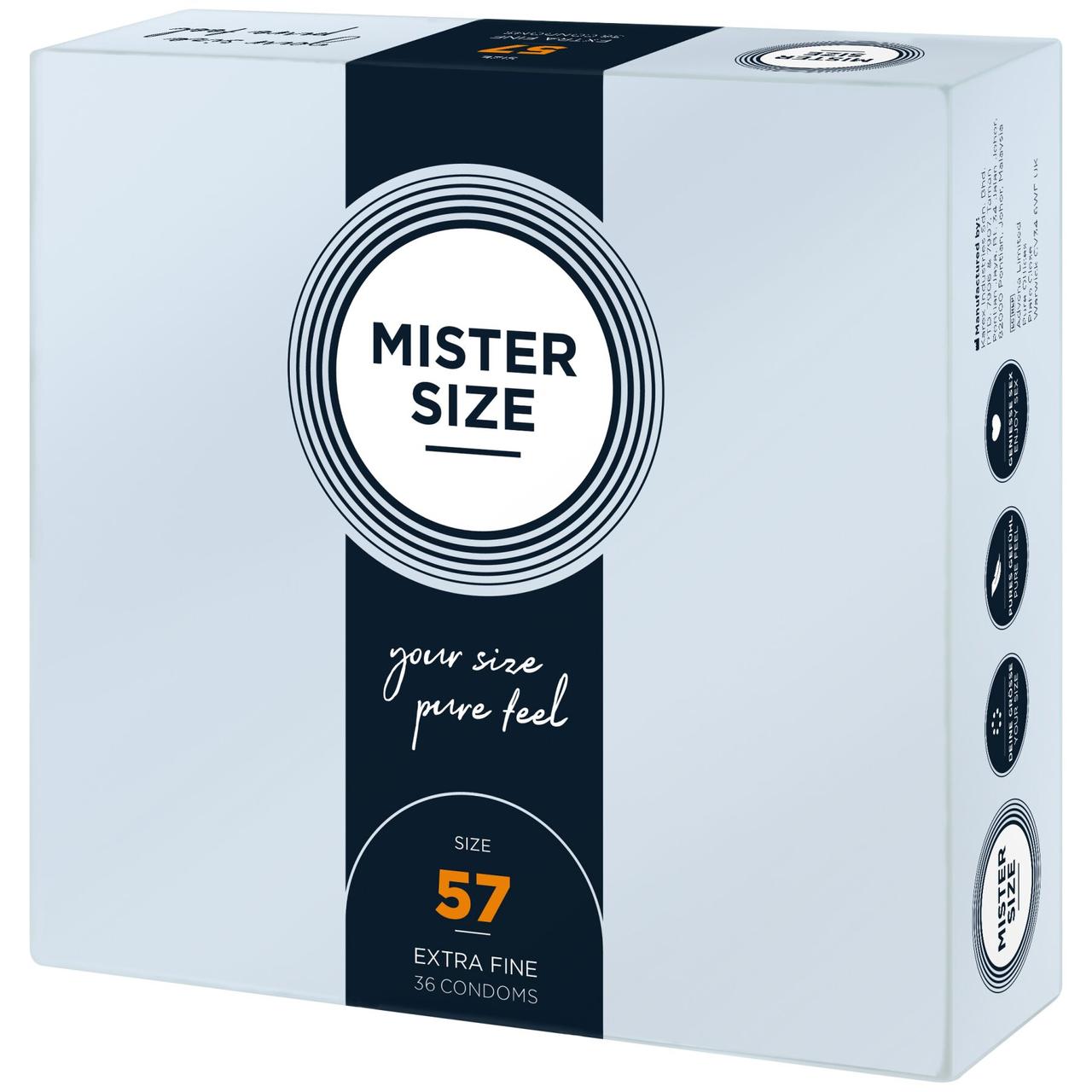 Презервативы Mister Size - pure feel - 57 (36 condoms), толщина 0,05 мм в DIDO