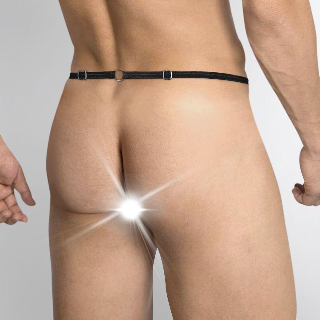 Мужские трусы XS-2XL с силиконовой анальной пробкой Art of Sex -  Joni plug panties size L Black в DIDO