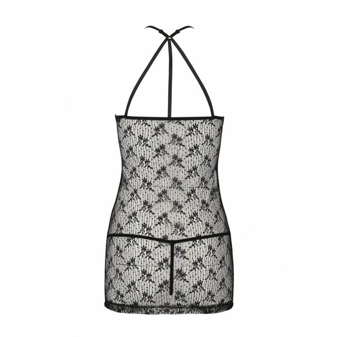 Полупрозрачная сорочка Passion AZALIA CHEMISE S/M, black в DIDO
