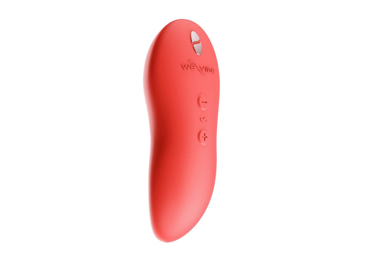 Мощный мини-вибромассажер Touch X Crave Coral by We-Vibe, удобно совмещать с проникающим сексом в DIDO