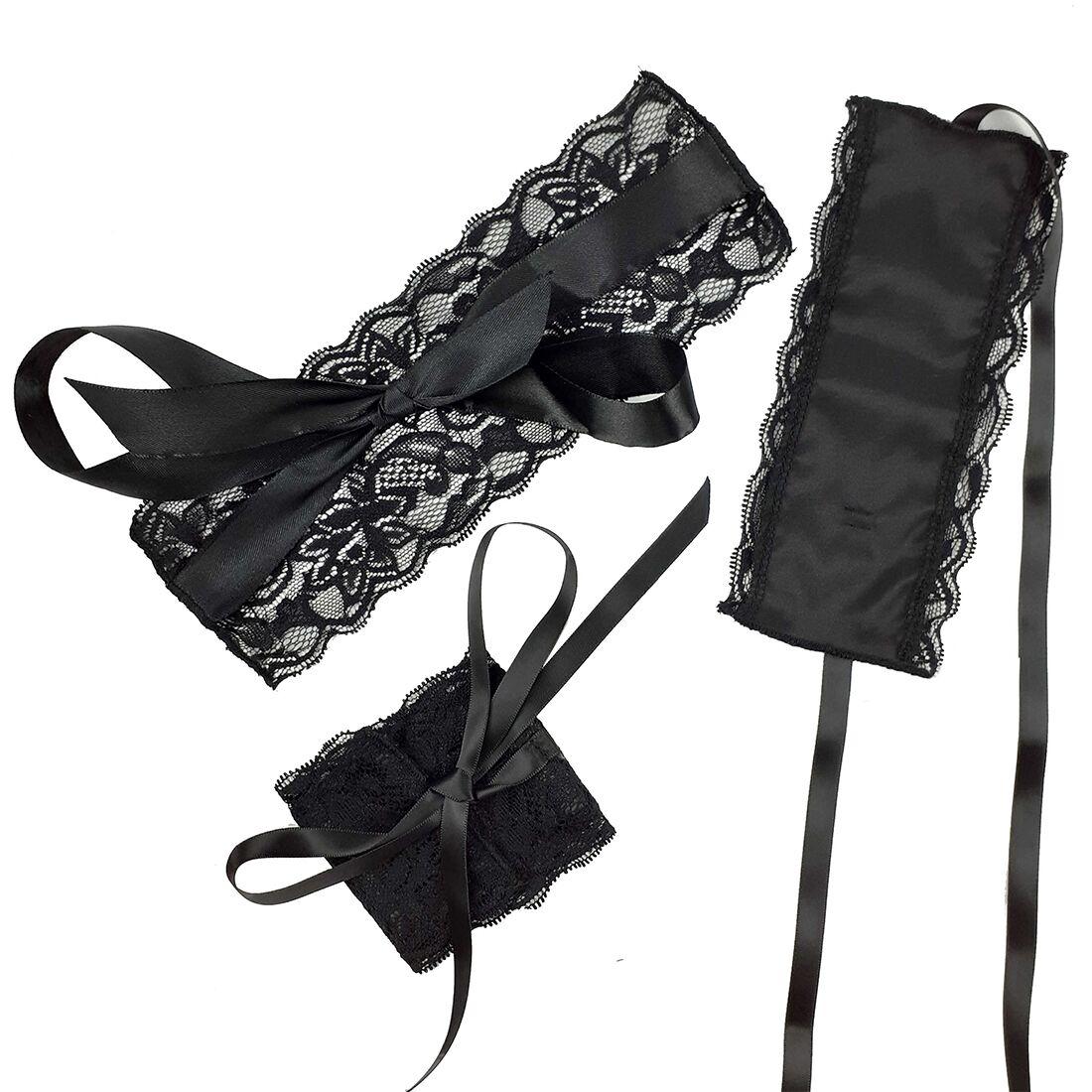 Еротичний набір пов'язка на очі та наручники Art of Sex: Blindfold and Handcuffs Aria в DIDO