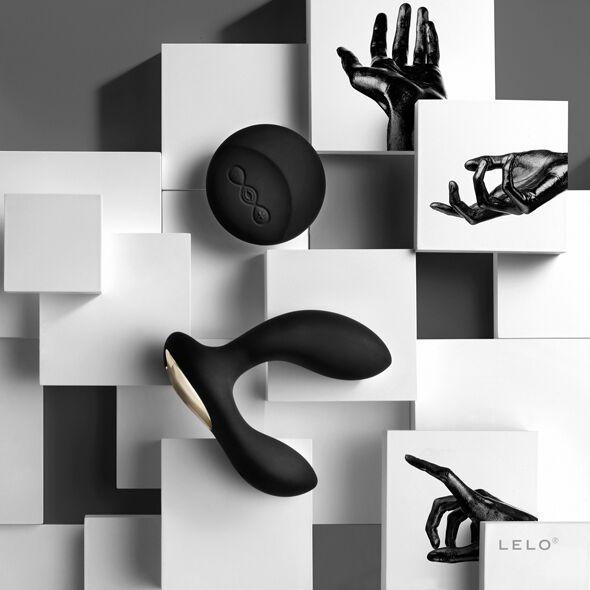 Массажер простаты LELO Hugo Black, 2 мотора, пульт ДУ, управление движением в DIDO