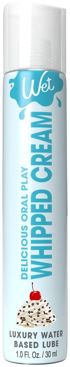 Лубрикант на водній основі Wet Oral Play Whipped Cream (30 мл), їстівний, без цукру в DIDO