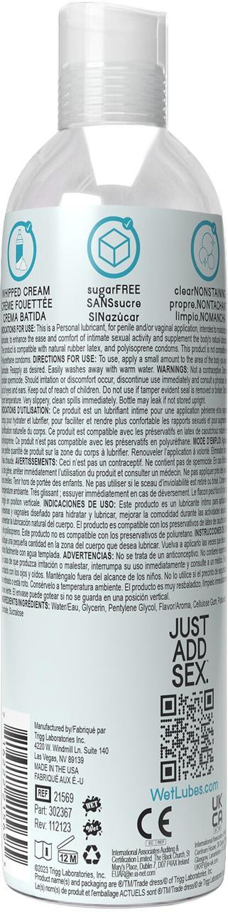 Лубрикант на водній основі Wet Oral Play Whipped Cream (118 мл), їстівний, без цукру в DIDO