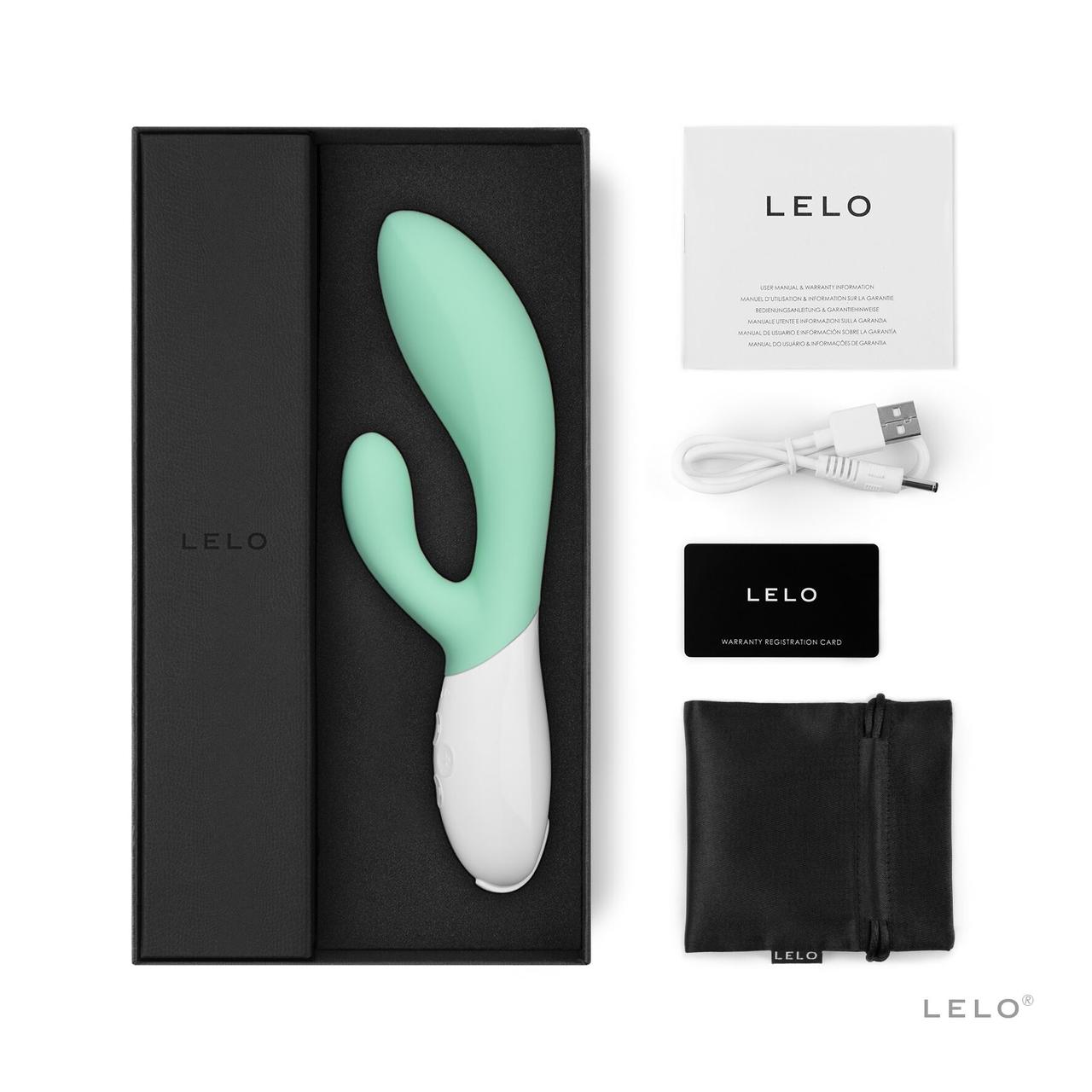 Вибратор-кролик LELO Ina 3 Seaweed, 10 режимов вибрации, мощный мотор в DIDO