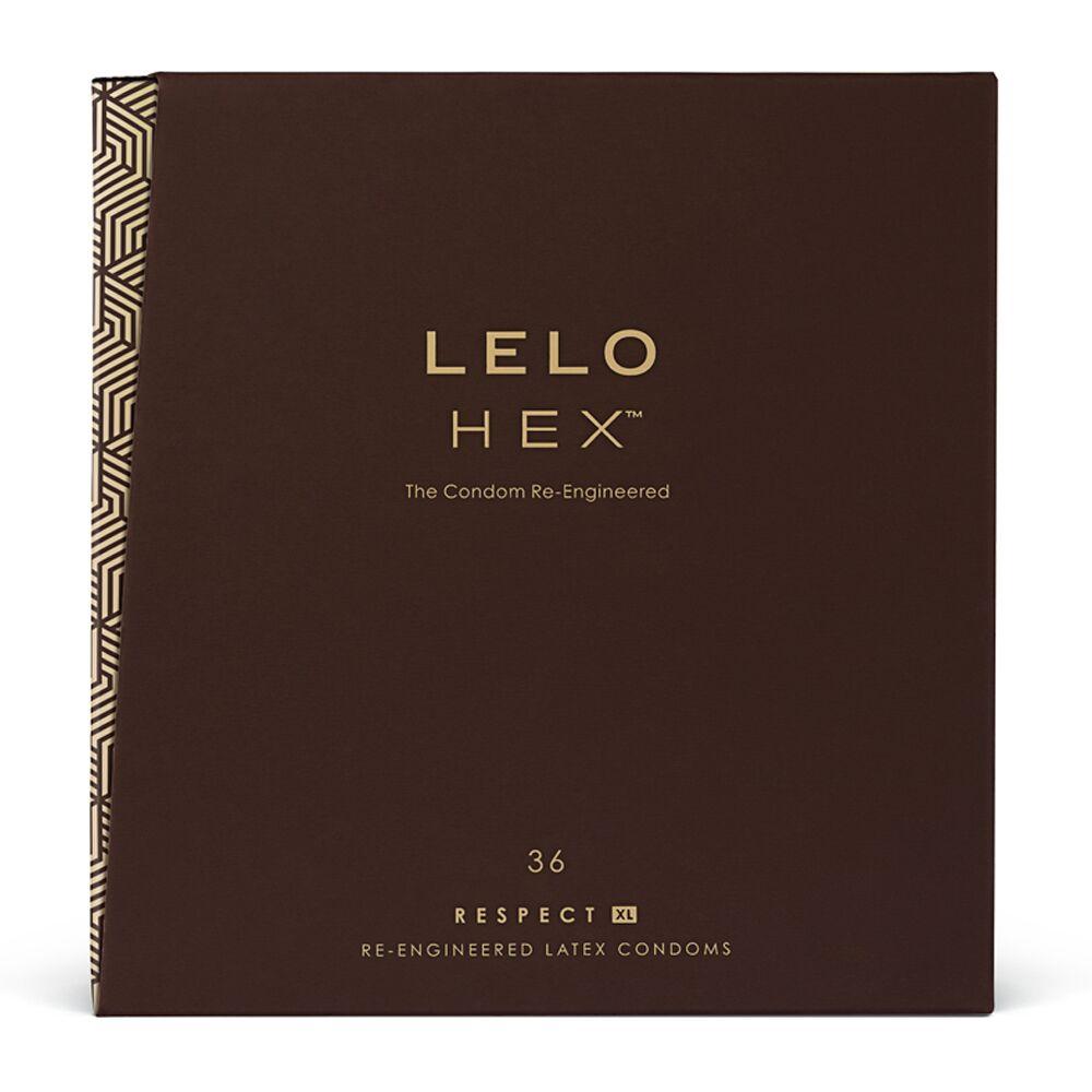 Презервативи LELO HEX Condoms Respect XL 36 Pack, тонкі та суперміцні, збільшений розмір у DIDO