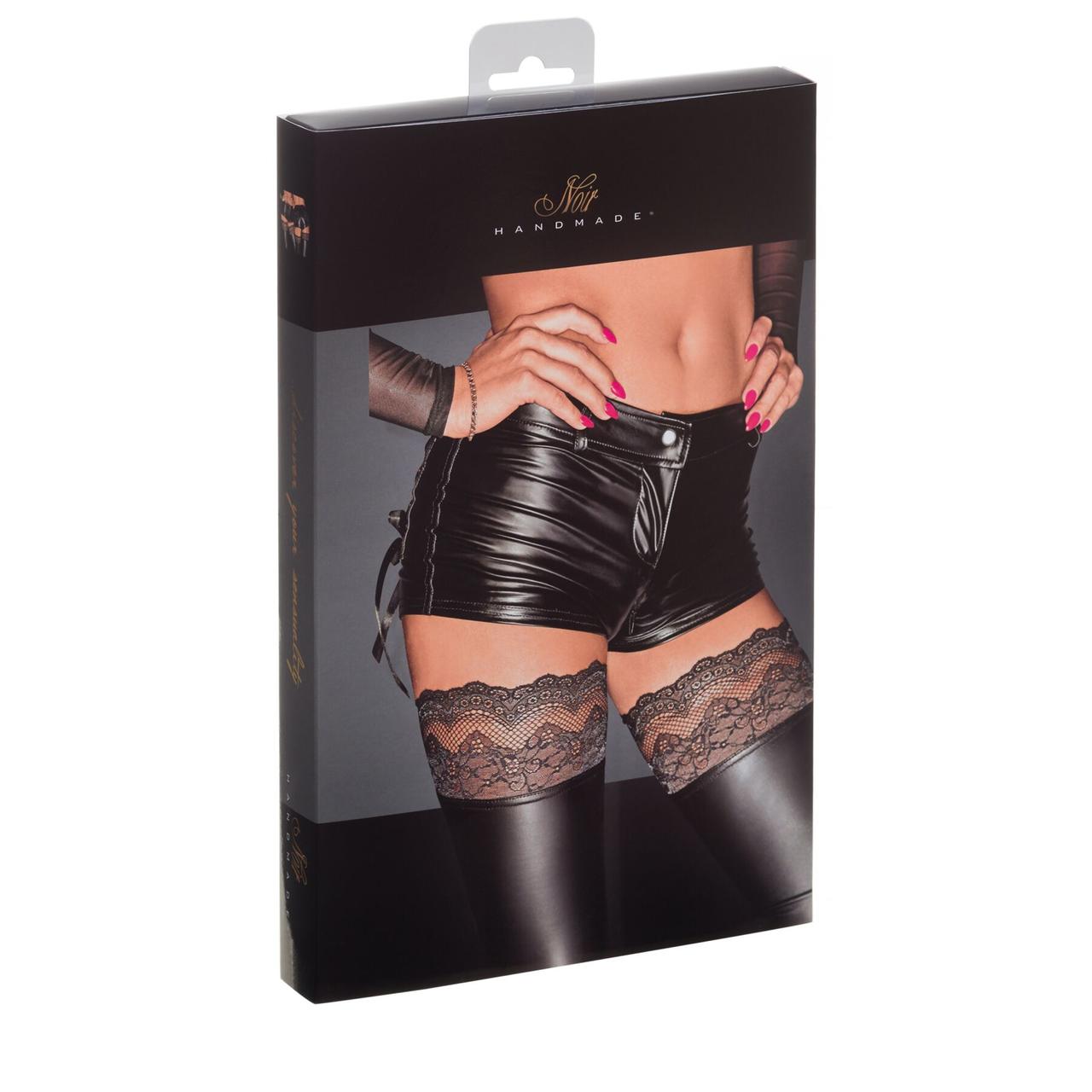 Шортики з мокрим ефектом Noir Handmade F138 Powerwetlook shorts, 3XL у DIDO