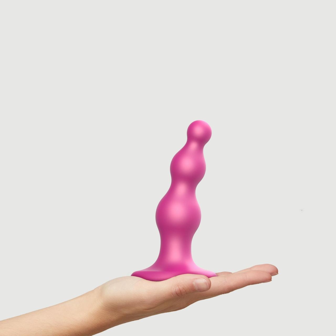 Насадка для страпону Strap-On-Me Dildo Plug Beads Framboise Metallic S в DIDO