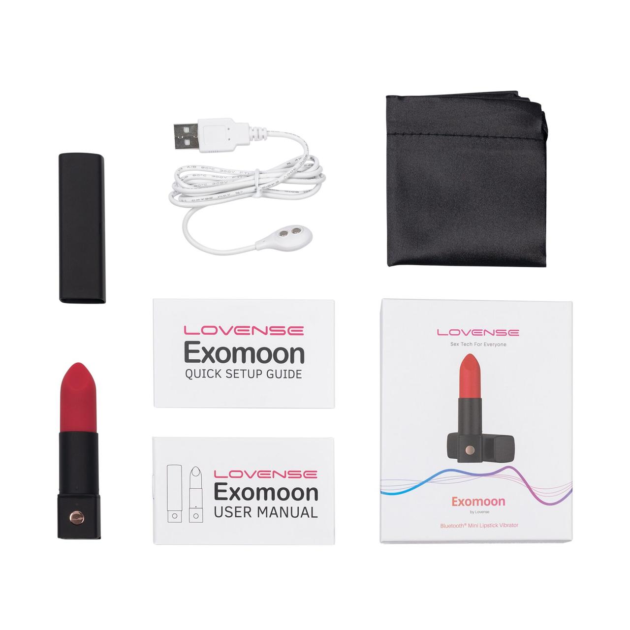 Вибратор-помада Lovense Exomoon, работает через приложение в DIDO