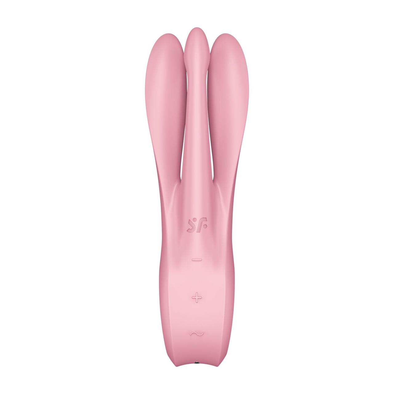 Кліторальний вібратор Satisfyer Threesome 1 Pink з трьома гнучкими пальчиками в DIDO
