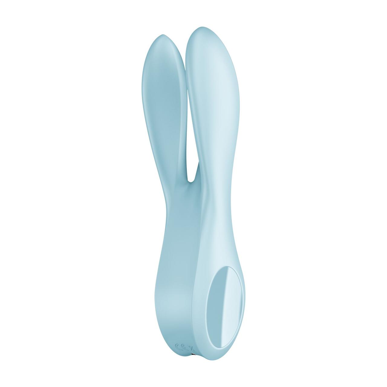 Кліторальний вібратор Satisfyer Threesome 1 Light Blue з трьома гнучкими пальчиками в DIDO