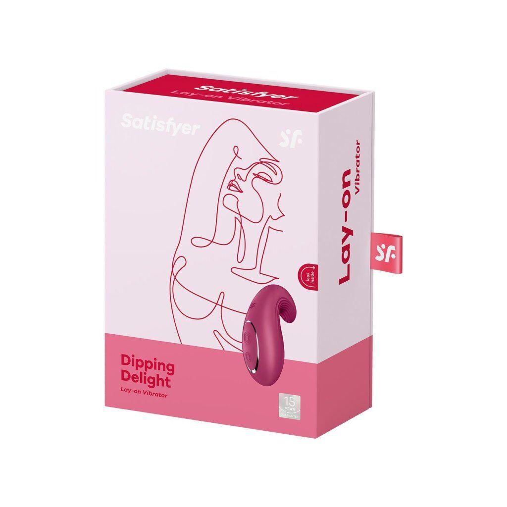 Вибратор Satisfyer Dipping Delight Berry, 2 мотора, гибкий кончик в DIDO