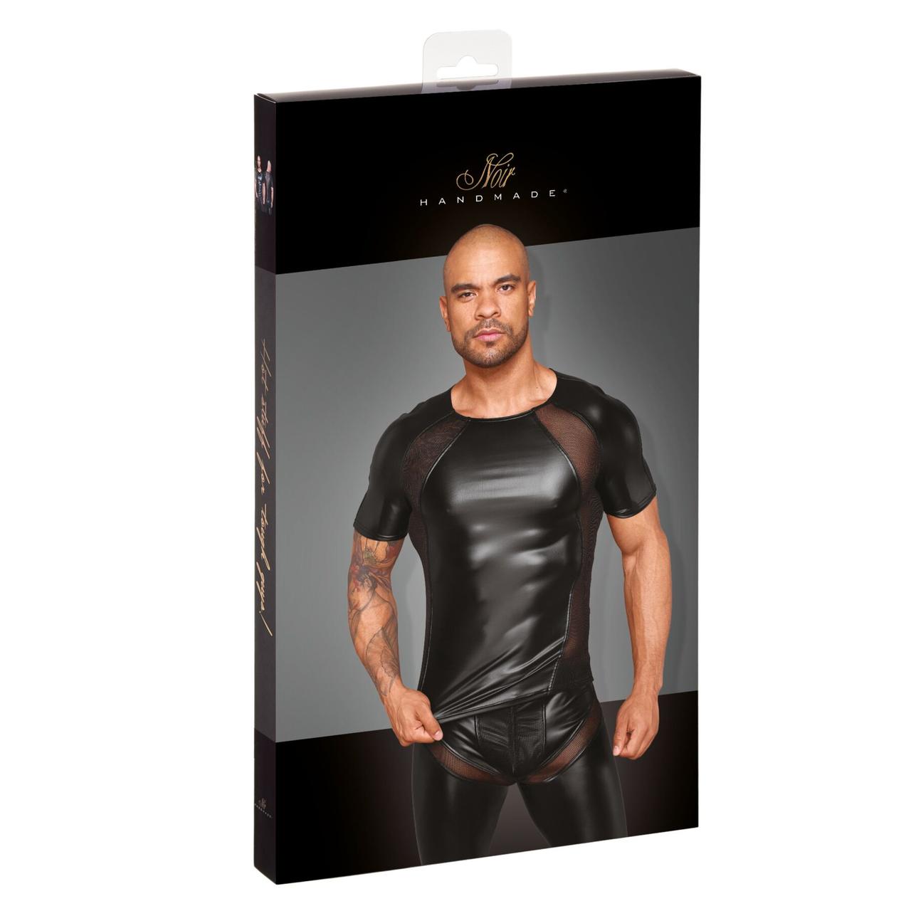 Футболка Noir Handmade H056 Men's T-shirt made of powerwetlook - 3XL в DIDO