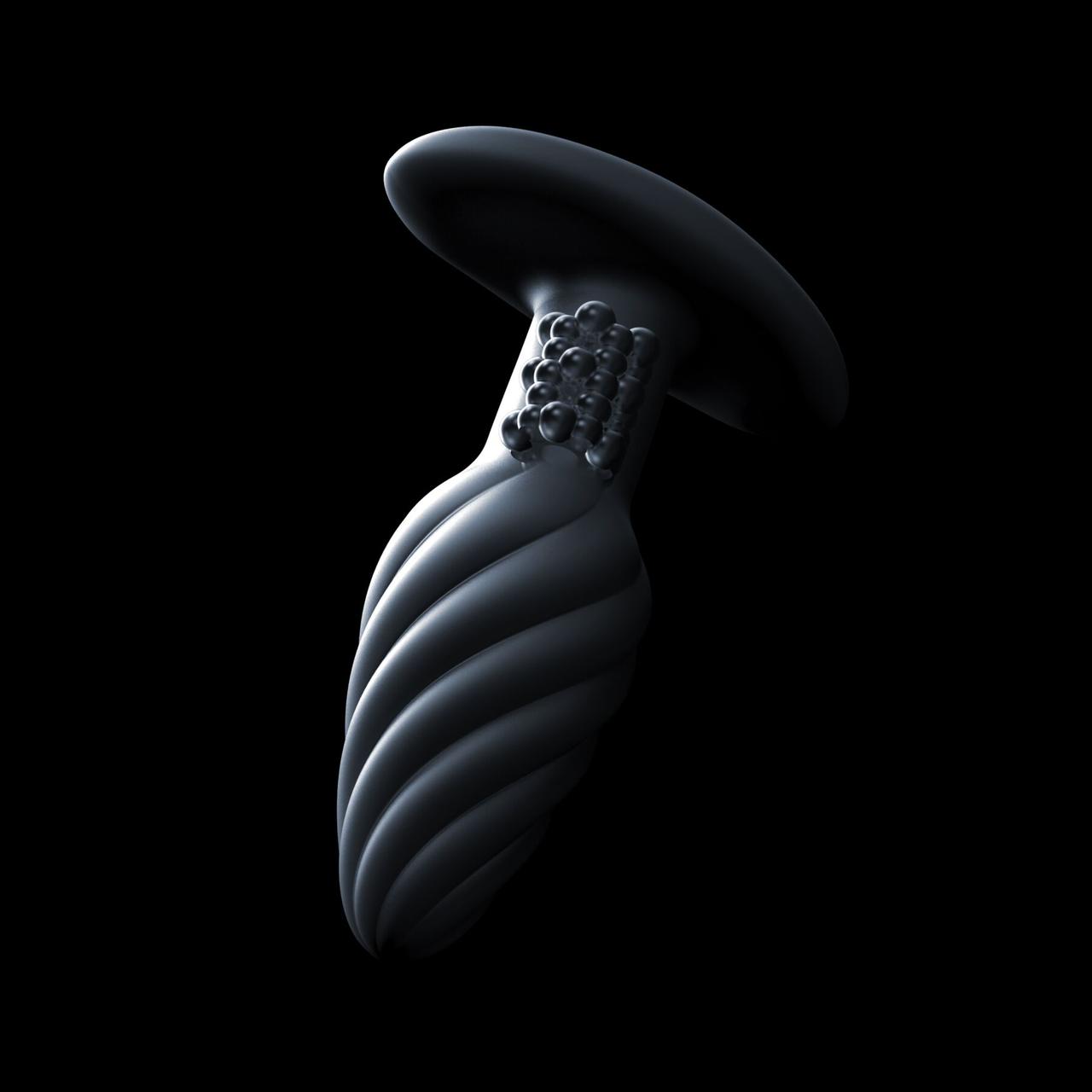 Анальная пробка с вибрацией и жемчужным массажем Dorcel Spin Plug, макс. диам. 3,8 см, пульт ДУ в DIDO