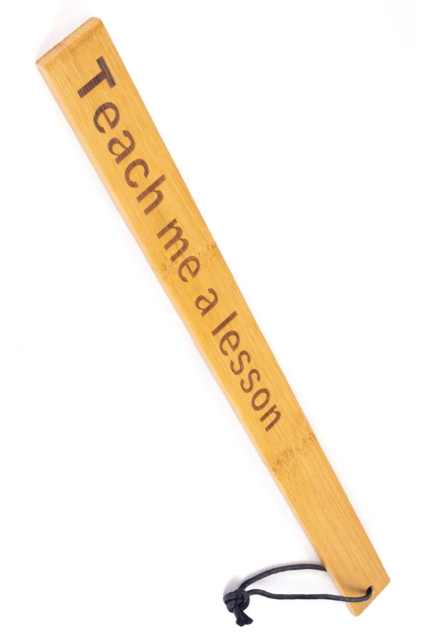 Паддл Fetish Tentation — Paddle Teach me a lesson Bamboo, упакован в ПЭ пакет в DIDO