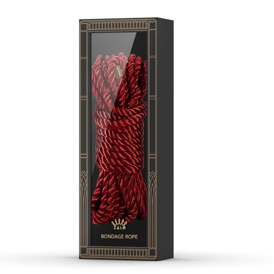 Розкішна мотузка для Шибарі Zalo Bondage Rope Red в DIDO