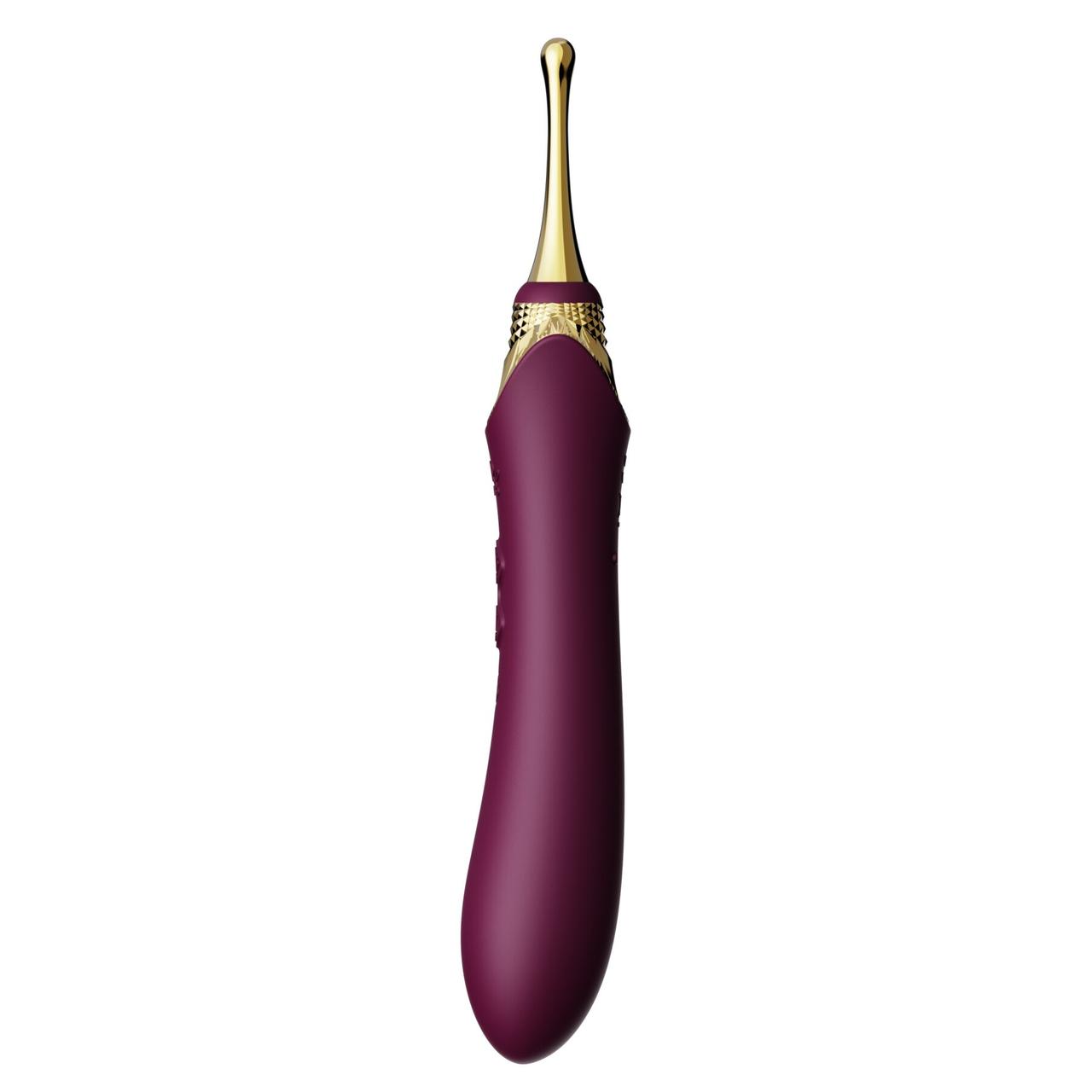 Мультифункціональний вібратор Zalo - Bess 2 Velvet Purple, 4 насадки, підігрів в DIDO