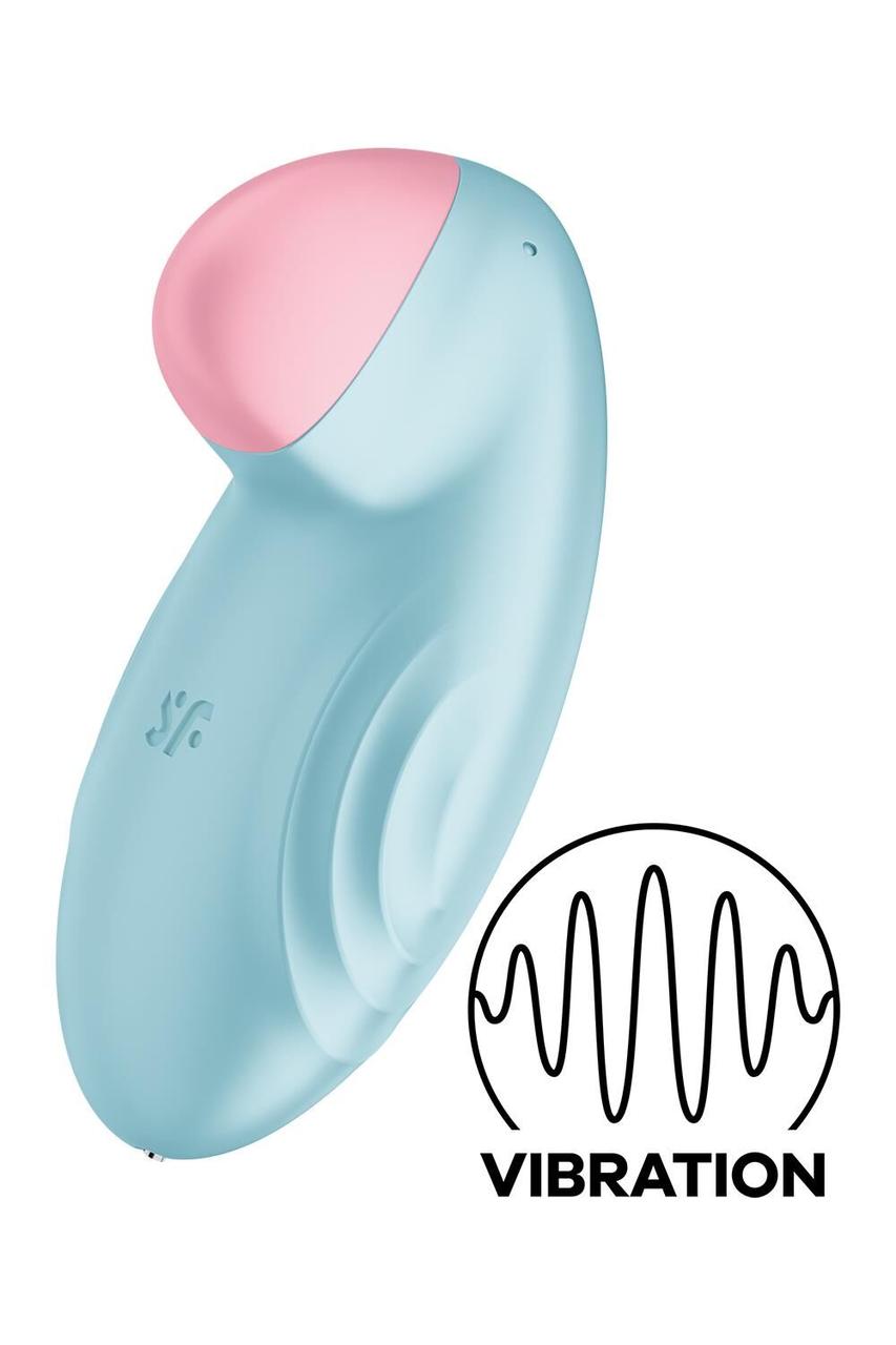 Смарт-вібратор для клітора Satisfyer Tropical Tip Light Blue в DIDO