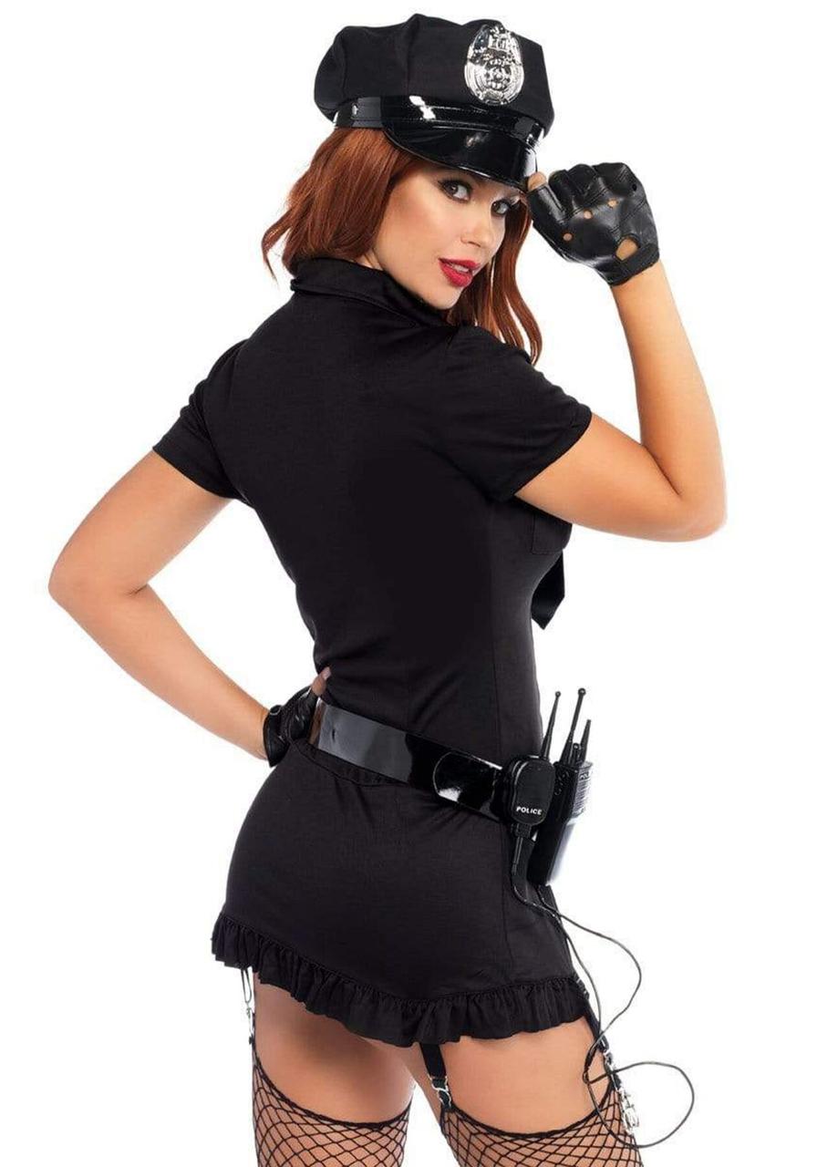 Эротический костюм полицейской Leg Avenue Dirty Cop XS, 6 предметов в DIDO