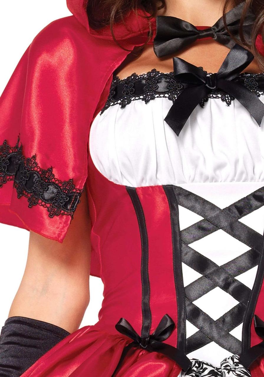 Еротичний костюм Червоної шапочки Leg Avenue Gothic Red Riding Hood S, сукня, накидка в DIDO