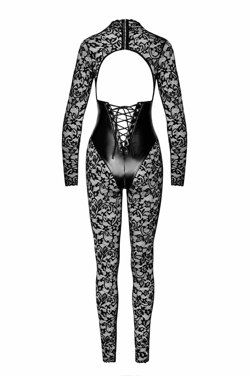 Комбінезон Noir Handmade F299 Enigma lace catsuit with underbust bodice - 3XL в DIDO