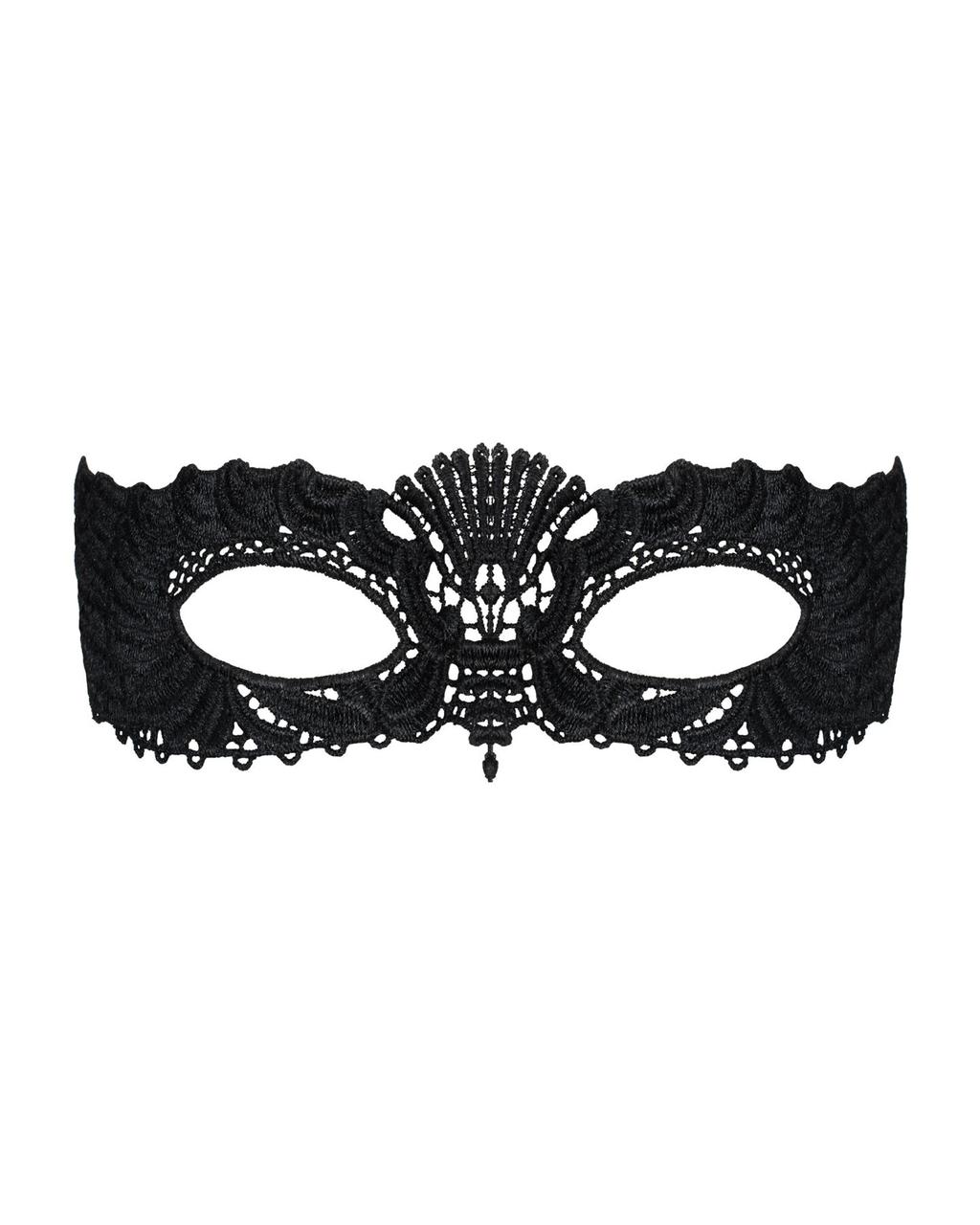 Кружевная маска Obsessive A700 mask, единый размер, черная в DIDO