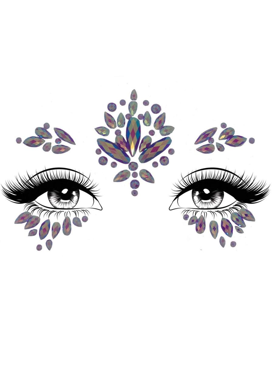 Стразы-украшения для лица Leg Avenue Verity face jewels sticker, наклейки в DIDO