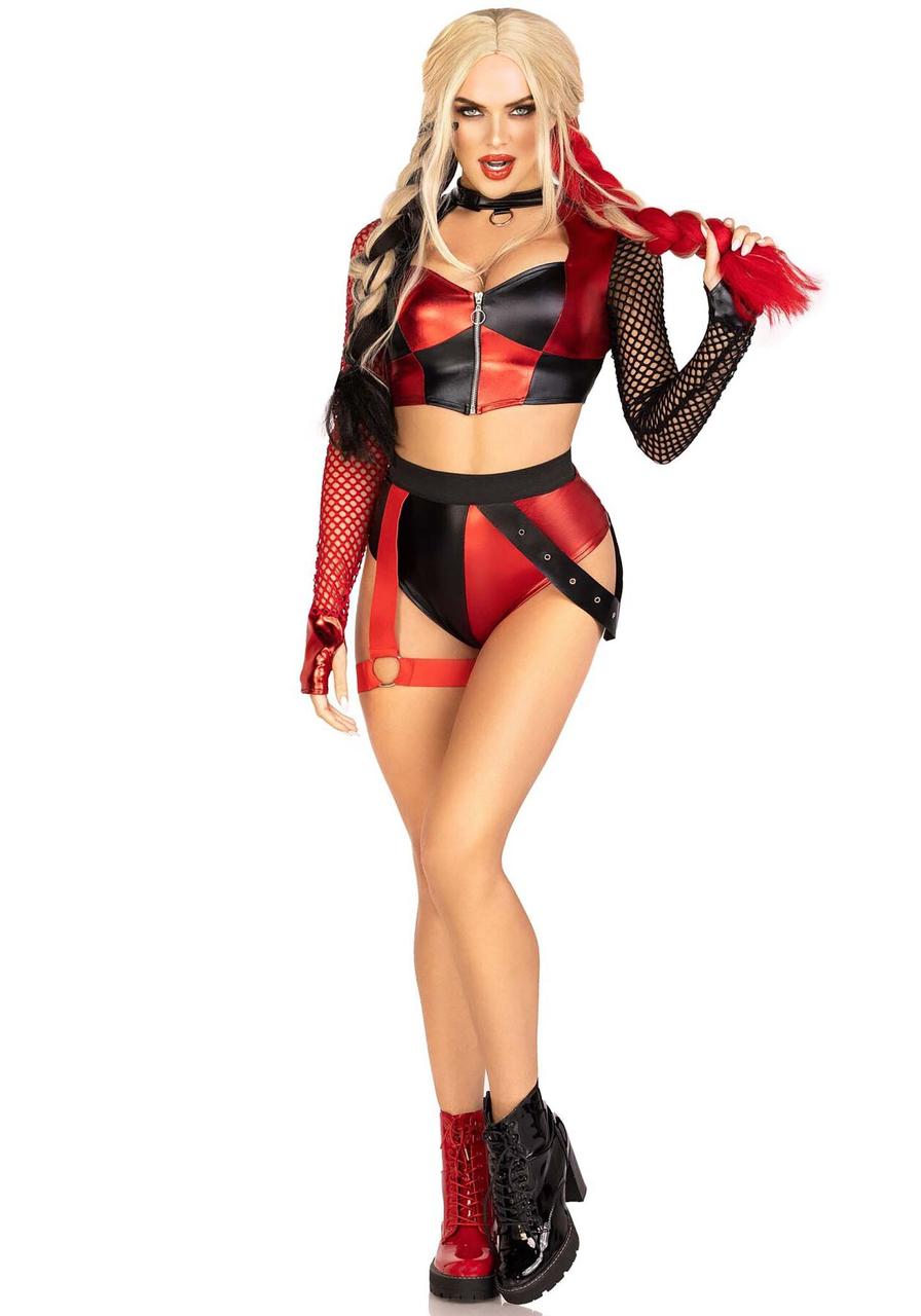 Еротичний костюм Leg Avenue Crime Spree Sweetie Costume L, топ, шорти в DIDO