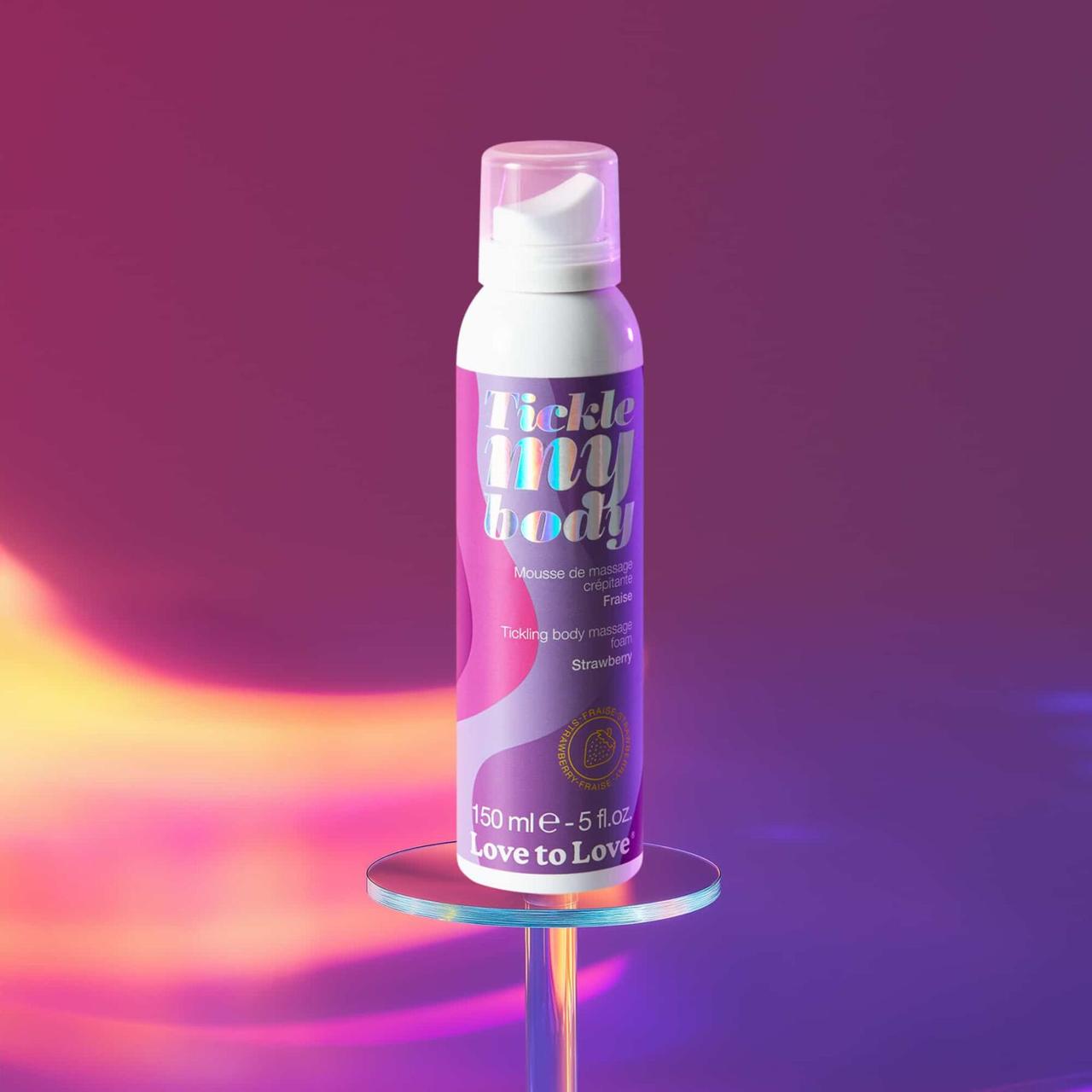 Масажна піна Love To Love TICKLE MY BODY Strawberry (150 мл), що зволожує в DIDO