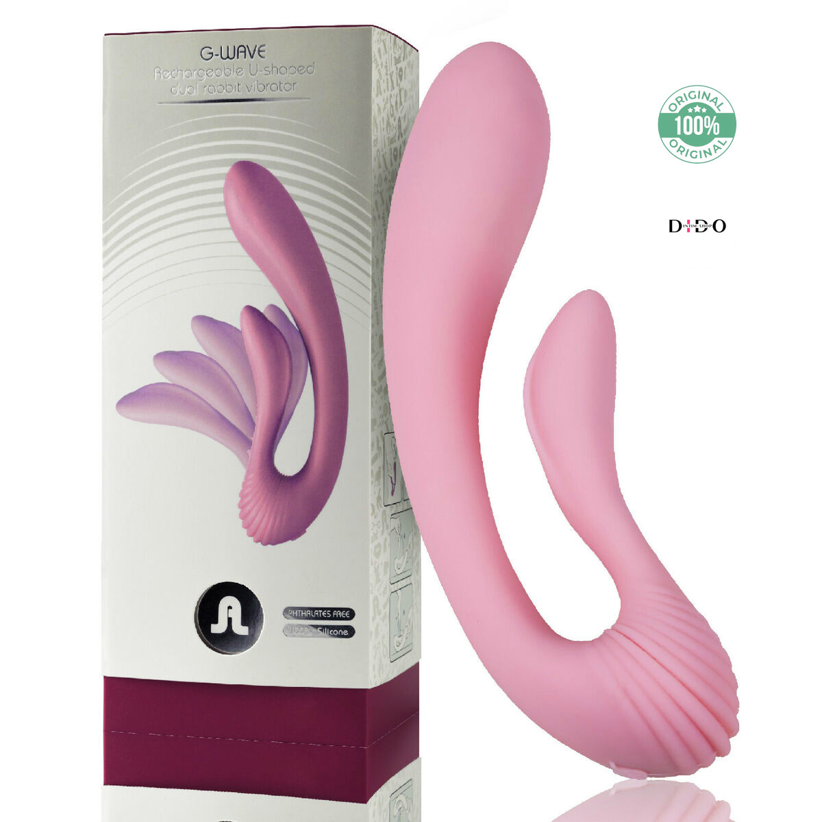 Вибратор Adrien Lastic G-wave вагинально-клиторальный, 2 мотора, универсальный в DIDO