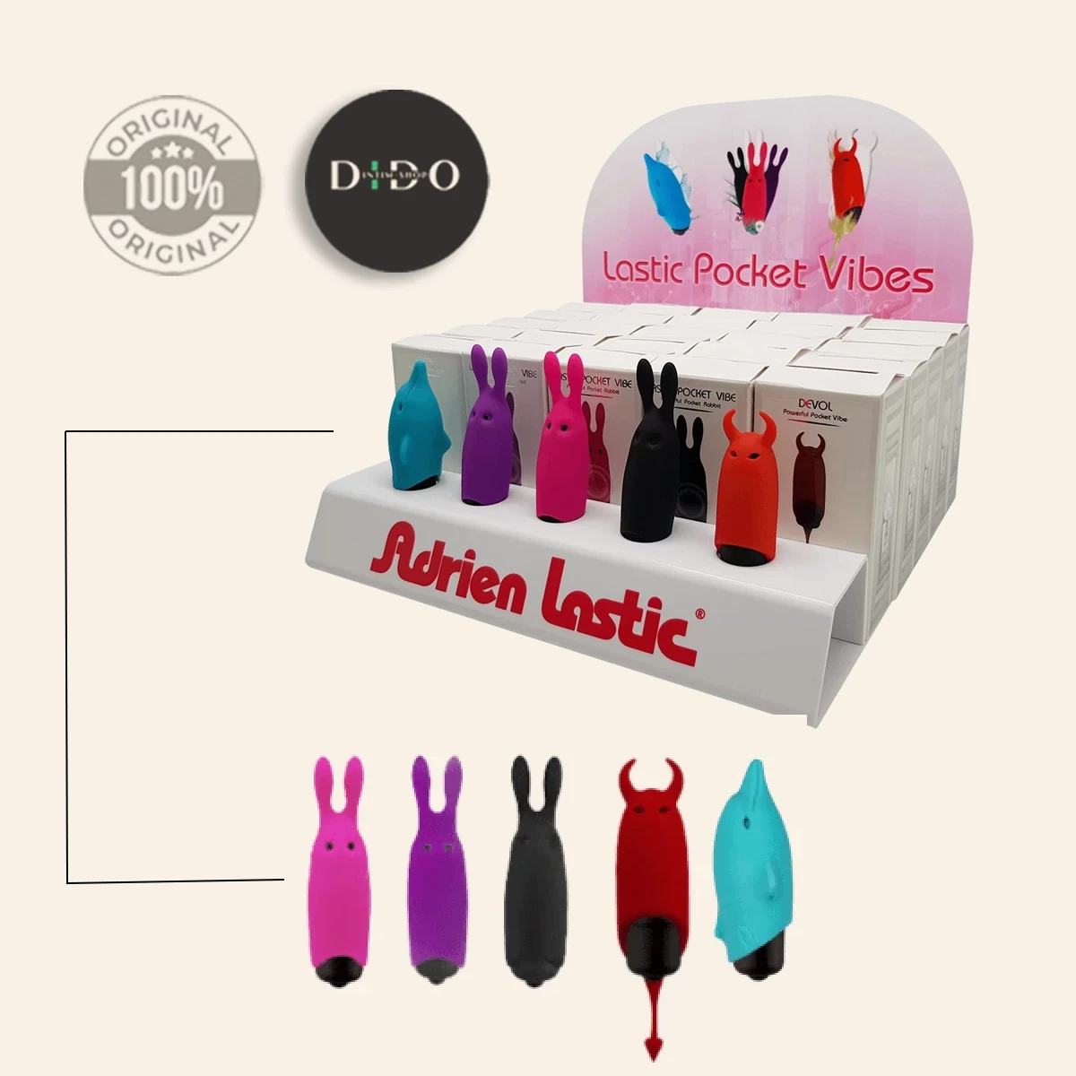 Набір вібраторів Adrien Lastic Promo Pack Pocket Vibe (25 шт+тестери) в DIDO