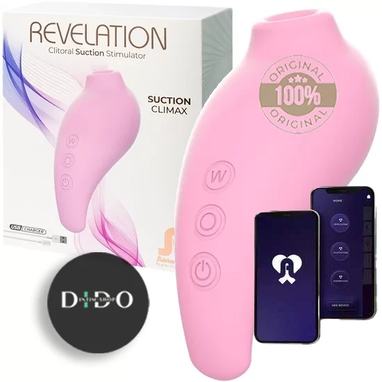 Вакуумный смарт-стимулятор Adrien Lastic Revelation Pink, режим Boost, управление через приложение в DIDO