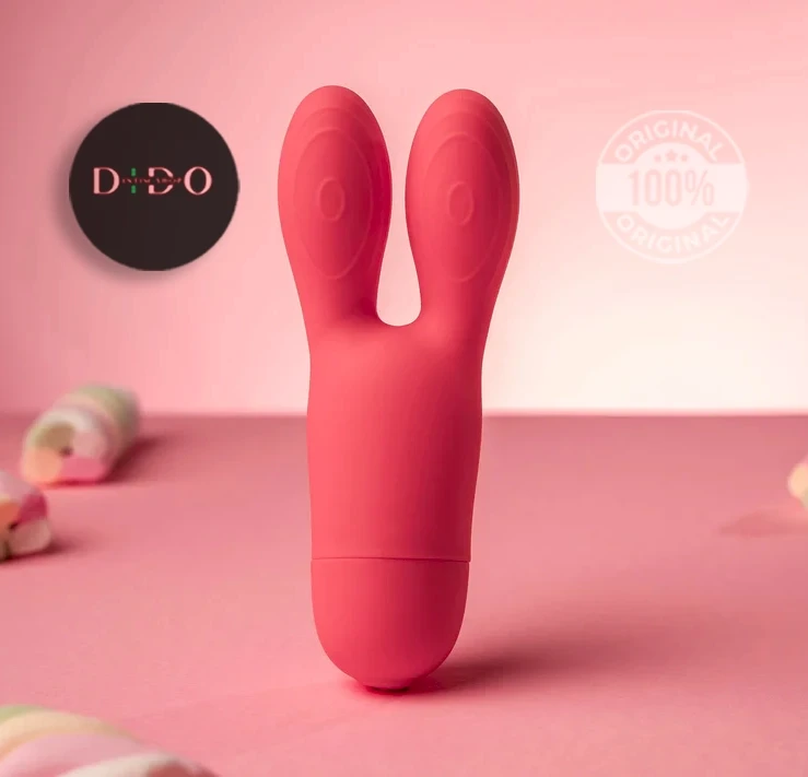 Клиторальный вибратор SugarBoo Coral Kiss с ушками, два мотора, работа от батареек (в комплекте) в DIDO