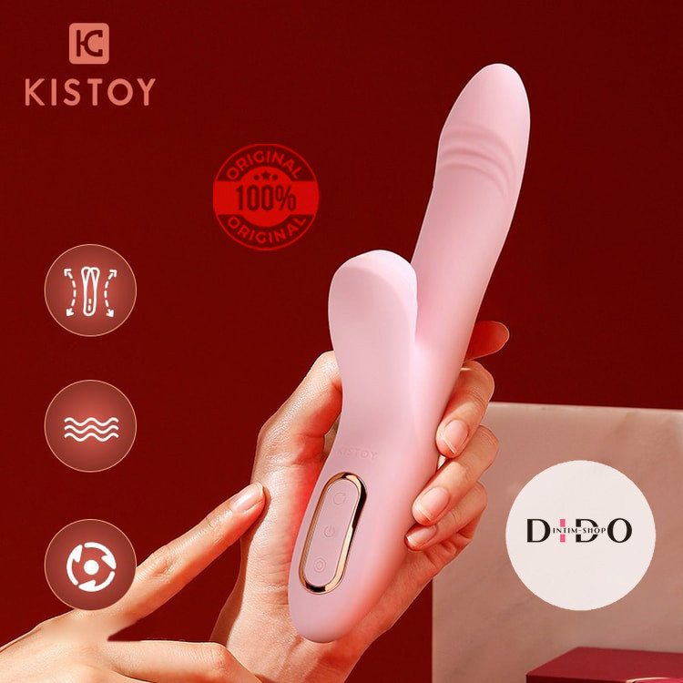 Вібратор-кролик з обертанням стовбура та вакуумною стимуляцією KISSTOY Katy Max у DIDO