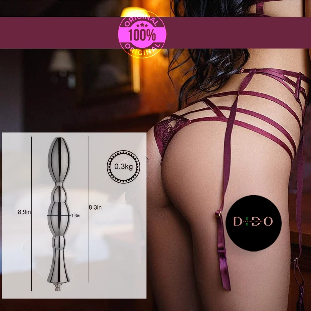Металлический анальный плаг для секс-машин Hismith Bullet Anal Toy, система KlicLok в DIDO