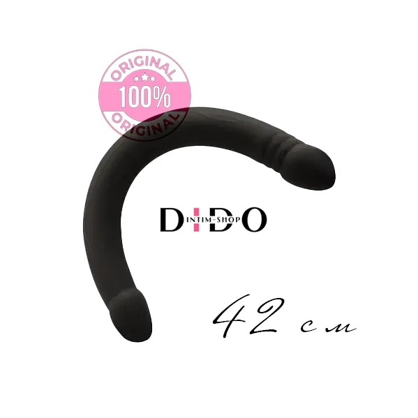 Фалоімітатор двосторонній Dorcel Real Double Do Black, діаметр 4см, довжина 42см в DIDO