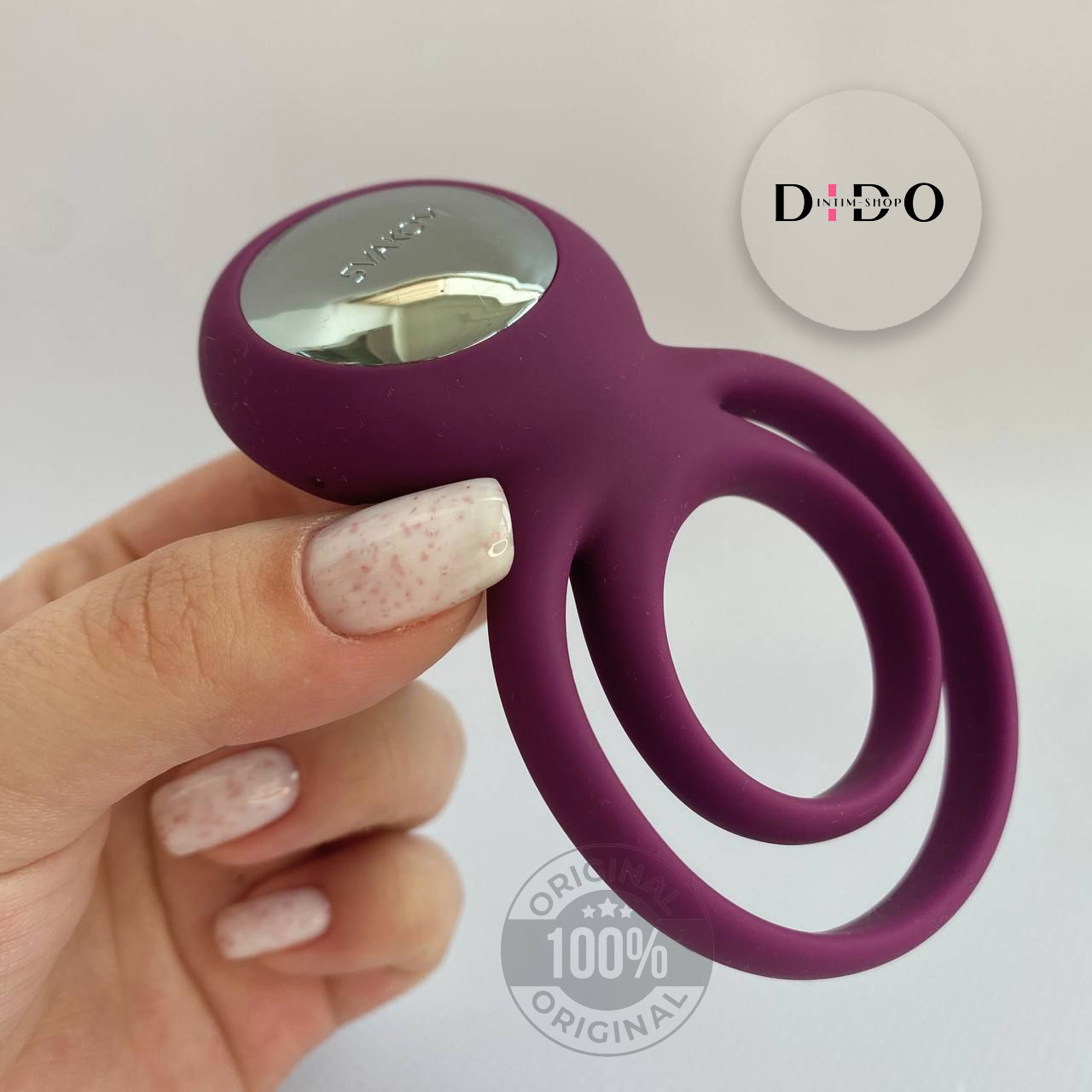 Подвійне ерекційне кільце з вібрацією Svakom Tammy Violet у DIDO