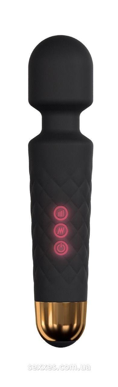 Мини-вибромассажер Dorcel Wand Wanderful Black мощный, водонепроницаемый, 18 режимов работы в DIDO