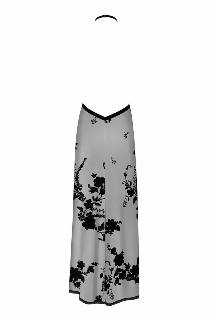 Платье Noir Handmade F312 Divinity long flocked mesh dress with open back - L в DIDO