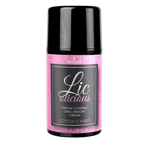 Гель для мінету Sensuva Lic-o-licious Cotton Candy (50 мл), маслянистий, без цукру в DIDO