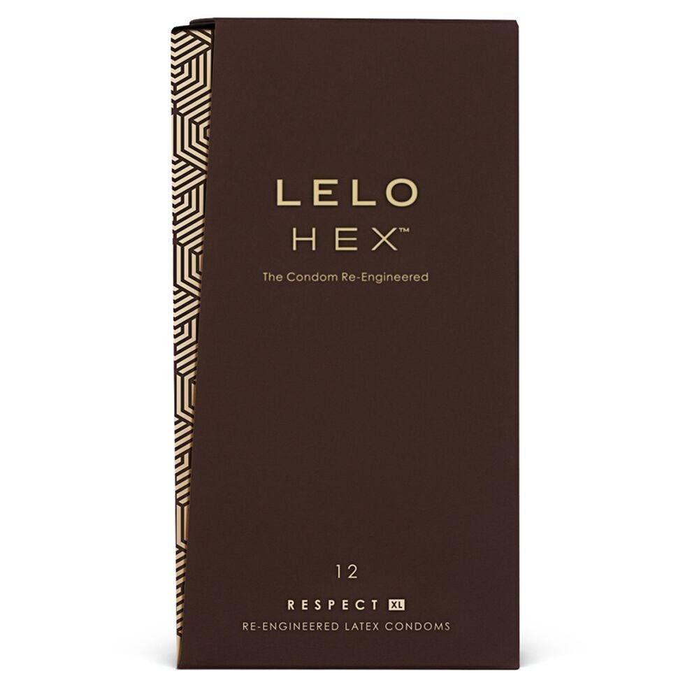 Презервативы LELO HEX Condoms Respect XL 12 Pack, тонкие и суперпрочные, увеличенный размер в DIDO