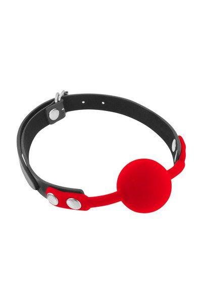 Класичний кляп із силіконовою кулькою Fetish Tentation Silicone Gag Ball Red в DIDO